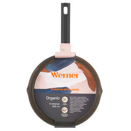 51448 WERNER Сковорода ORGANIC STONE STYLE 28x5,5 см с индукционным дном, с двухслойным антипригарным покрытием Pfluon, бакелитовая ручка с покрытием Soft Touch. Цвет: коричневый. Материал: прессованный алюминий. Толщина стенок и дна: 2,8 мм.  фото 7