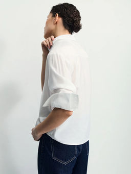 Рубашка прямого кроя из вискозы / Zarina фото 6