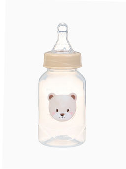 Бутылочка для кормления Bear 150 мл, цилиндр, бежевый Mum&Baby