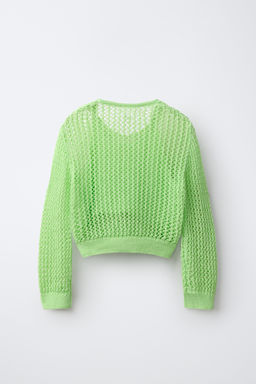 JERSEY DOBLE CAPA RED / verde lavado - Zara фото 2