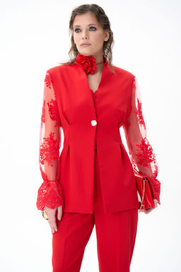 Пиджак Хейзел (красный) - Эльза фото 9