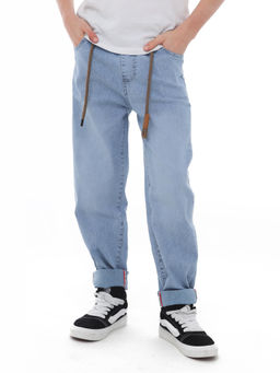 Джинсы-багги для мальчиков - Синий мир фото 5
