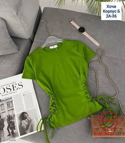 Футболка женская однотонная - Bruno фото 2