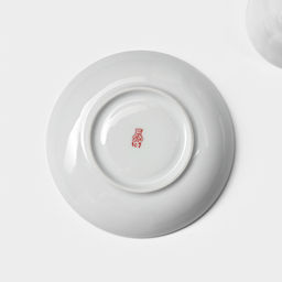 Чайная пара Добрушский завод «Бельё»: 2 предмета: чашка 250 мл, блюдце d=15 см, фарфор, белая