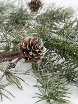 Венок декоративный, 16/48 см, пластик/шишки, Еловая ветка, Interior Conifer - Anna lafarg фото 4