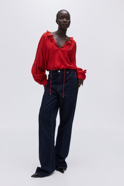 Blusa con cuello de volante - H&m фото 8