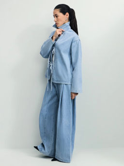 Джинсы ultra wide leg с высокой посадкой / Zarina  фото 2