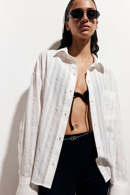 Camisa oversize de algodon