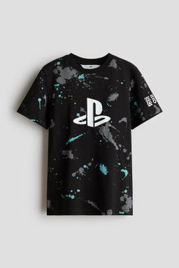 Camiseta de algod?n con motivo estampado