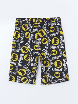 Beli Lastikli Batman Bask?l? Erkek ?ocuk Pijama ?ort