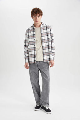 Рубашка Lumberjack с длинным рукавом в клетку обычного кроя - Defacto фото 2