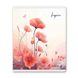 Светоч Т78 Тетрадь ученическая общая, матовый сплошной лак+запечат.титул лист A5 80 л. на скобе 65 г/кв.м , белизна 100 % 5 шт. клетка 01124 Вдохновенье фото 3