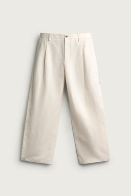 PANTAL?N RELAXED FIT PLIEGUES / Crudo - Zara фото 5