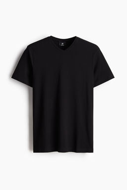 Camiseta con escote de pico Slim Fit - H&m фото 5