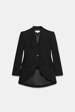 BLAZER ENTALLADA ASIM?TRICA HOMBRERAS / Negro - Zara фото 2