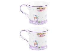 Набор 2 кружек 250 мл 11,5*8,5*7,7 см Лаванда, NEW BONE CHINA - Elan gallery фото 6