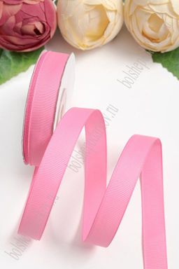 Лента репсовая 1,5 см*20 ярд "1 сорт" (SF-1347) розовый №05