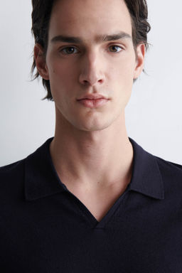 POLO DE LANA MERINO CON CUELLO ABIERTO - H&m фото 6