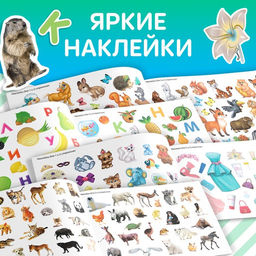 100 наклеек набор «Развивающие», 4 шт. по 12 стр.