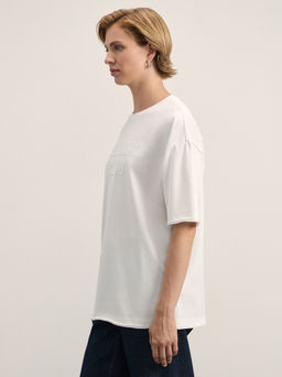 Футболка из хлопка с аппликацией / Zarina  фото 6