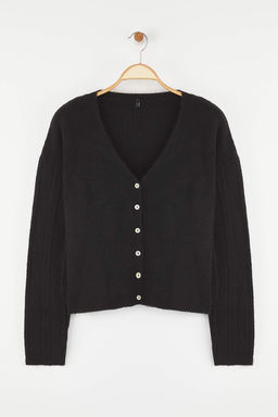 Ekru Yumusak Dokulu Kol Isleme Detayl? Genis Kal?p Triko H?rka TWOAW26HI00120 - Trendyolmilla фото 5