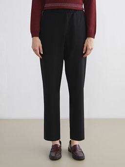 B?y?k Beden Beli Lastikli Kad?n Pantolon