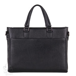 Портфель мужской кожаный 8815-4H black Heanbag/20(дефект) в Новосибирске