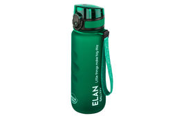 Бутылка для воды 500 мл 6,5*6,5*23 см "Style Matte" с углублениями д/пальцев, темно-зеленая