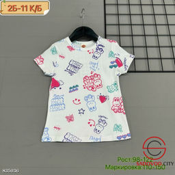 Футболка для девочки с рисунком
