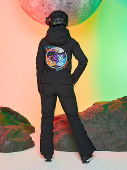 Женский сноубордический горнолыжный комбинезон Alpha Endless Aeternitas 223/2305 BLK - Черный  фото 27