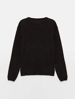 Bisiklet Yaka Y?lba?? Temal? Uzun Kollu K?z ?ocuk Triko Kazak - Waikiki фото 2