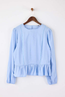 Bebe Mavisi Aksesuar Detayl? Dokuma Bluz TWOAW26BZ00299