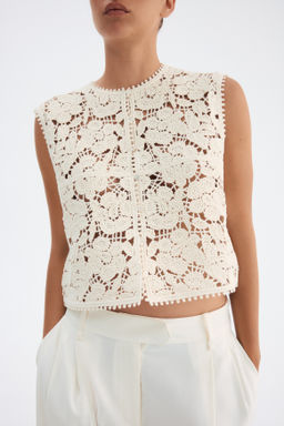 Chaleco efecto crochet - H&m фото 3