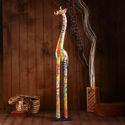 Сувенир «Жираф», 120×20×12 см, дерево