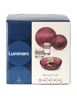 Набор столовый ИДИЛЛИЯ ЛИЛАК 16 предметов со стаканами РОМБ ЛИЛАК 310мл /Люминарк/ - Luminarc фото 12