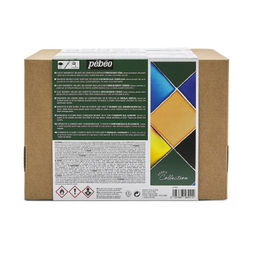 PEBEO Набор красок Vitrail Коллекция по стеклу и металлу с аксессуарами 10 цв. х 45 мл 758421