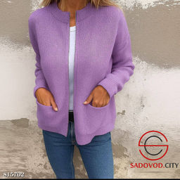 Теплый вязаный кардиган на замке - Bruno фото 7