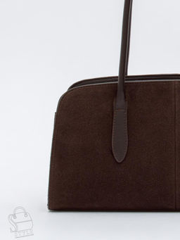 Сумка женская кожаная 8008-1SMS coffee Velina Fabbiano-Safenta