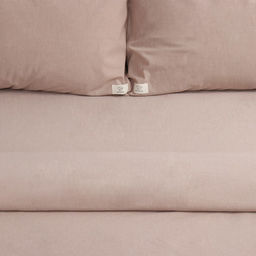 Постельное бельё Этель Denim евро, 200х220см, 220х240см, 50х70-2шт, цвет бежевый, жатый хлопок, 140 г/м2  фото 3