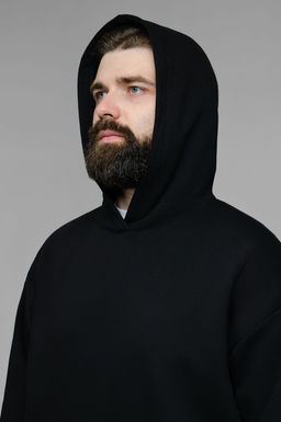 Арт. 69104 Костюм с брюками мужской с начесом 50-56 (4 шт) Цвет:Чёрный