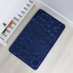 Коврик для ванной и туалета SAVANNA Memory foam, 50?80 см, синий  фото 7