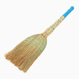 Веник узбекский из сорго 3-х прошивной 3-х лучевой, 87-96 см, ручная работа