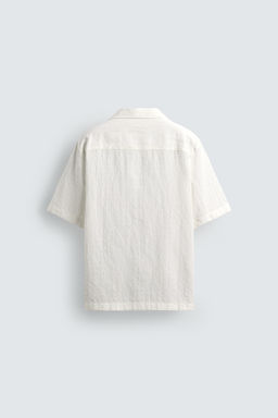 CAMISA JACQUARD CUADROS / Blanco - Zara фото 7