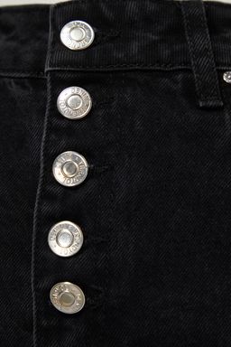 TRENDYOLMILLA Koyu Mavi Onden Dugmeli Yuksek Bel Denim Sort TWOSS22SR00112  фото 7