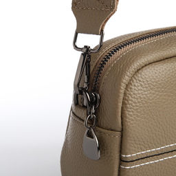 Сумка женская, кросс-боди, на молнии, цвет хаки - Simaland фото 5