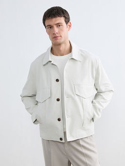 Куртка мужская Loose Fit из габардина рубашечный воротник
