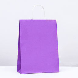 Цена за 10 шт. Пакет крафт Сиреневый, 24 х 10 х 32 см