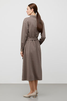 ЕВТ 5096/древесный,звездное оригами платье жен