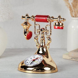 Часы настольные Телефон 15х12х19 см / А527 /уп 72/ - Галеонтрейд фото 2