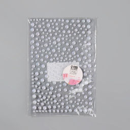 Цена за 5 шт. Жемчуг самоклеящийся «Ассорти», с голографией, 325 шт на листе, цвет белый